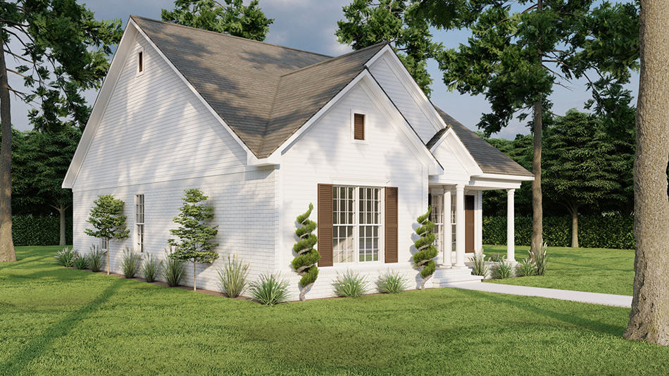 Left View of this 3-Bedroom,1265 Sq Ft Plan -193-1281