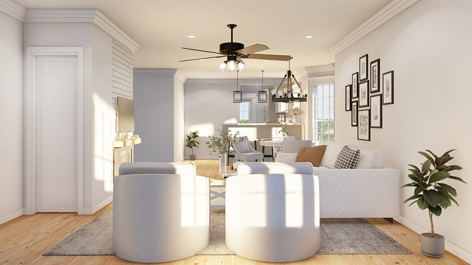 Great Room of this 3-Bedroom,1265 Sq Ft Plan -193-1281