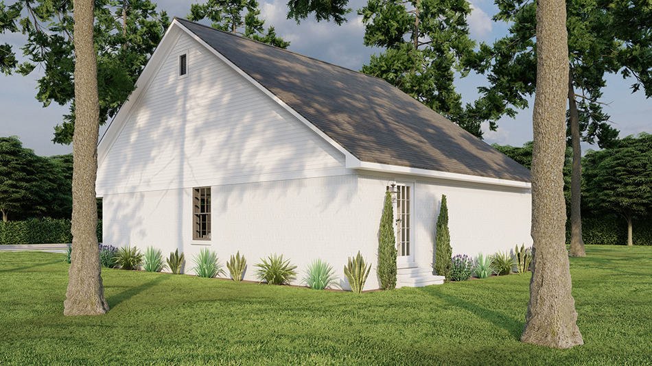 Rear View of this 3-Bedroom,1250 Sq Ft Plan -193-1282