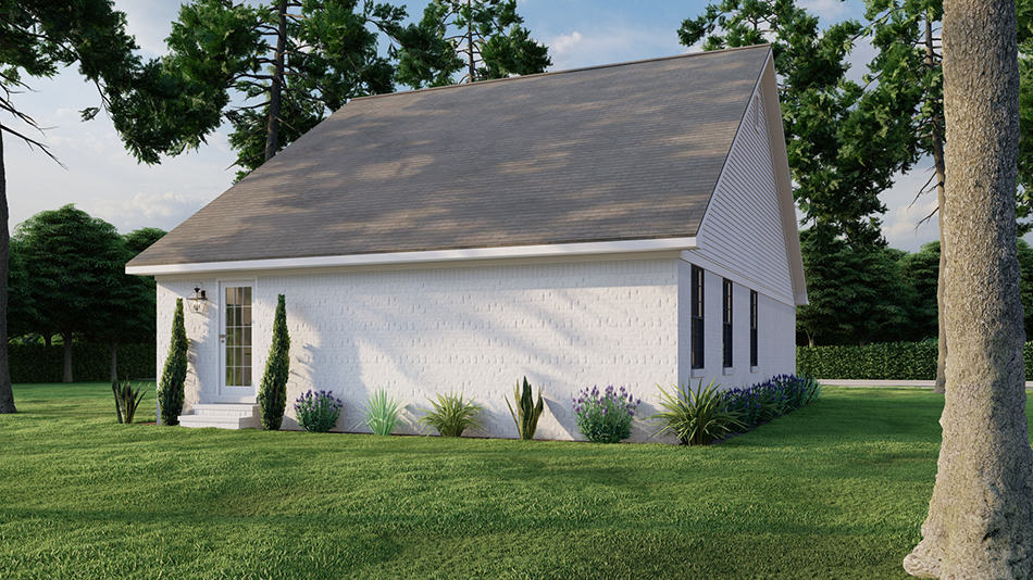Rear View of this 3-Bedroom,1250 Sq Ft Plan -193-1282