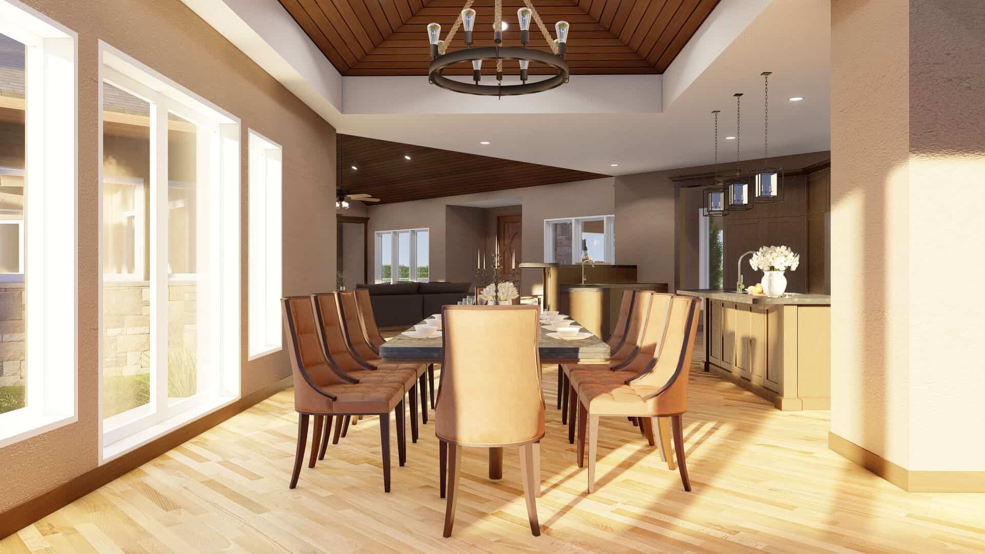 Dining Room of this 4-Bedroom,3638 Sq Ft Plan -193-1283