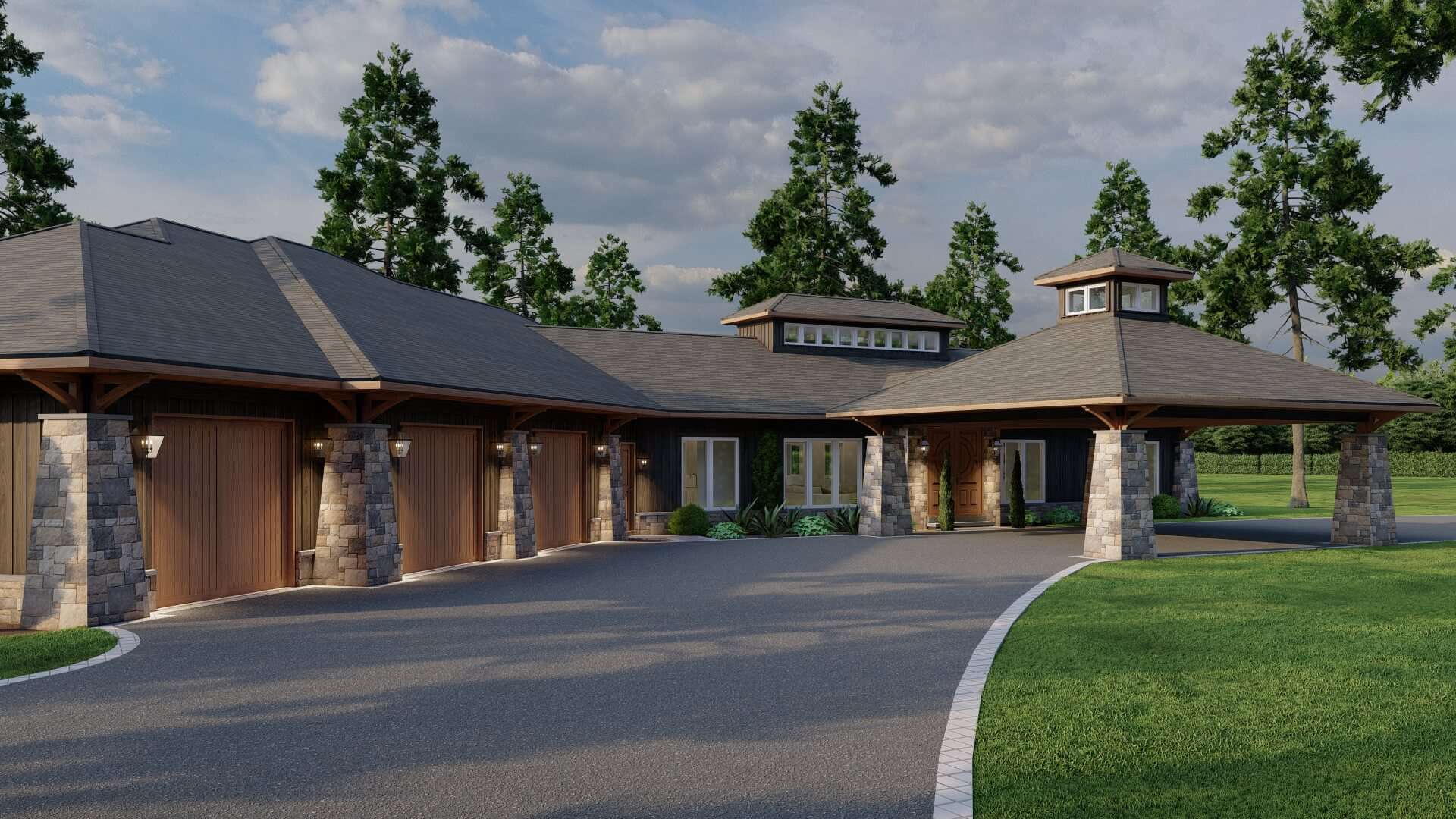 Garage of this 4-Bedroom,3638 Sq Ft Plan -193-1283