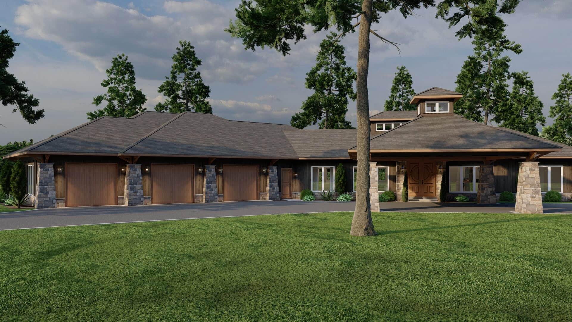 Garage of this 4-Bedroom,3638 Sq Ft Plan -193-1283