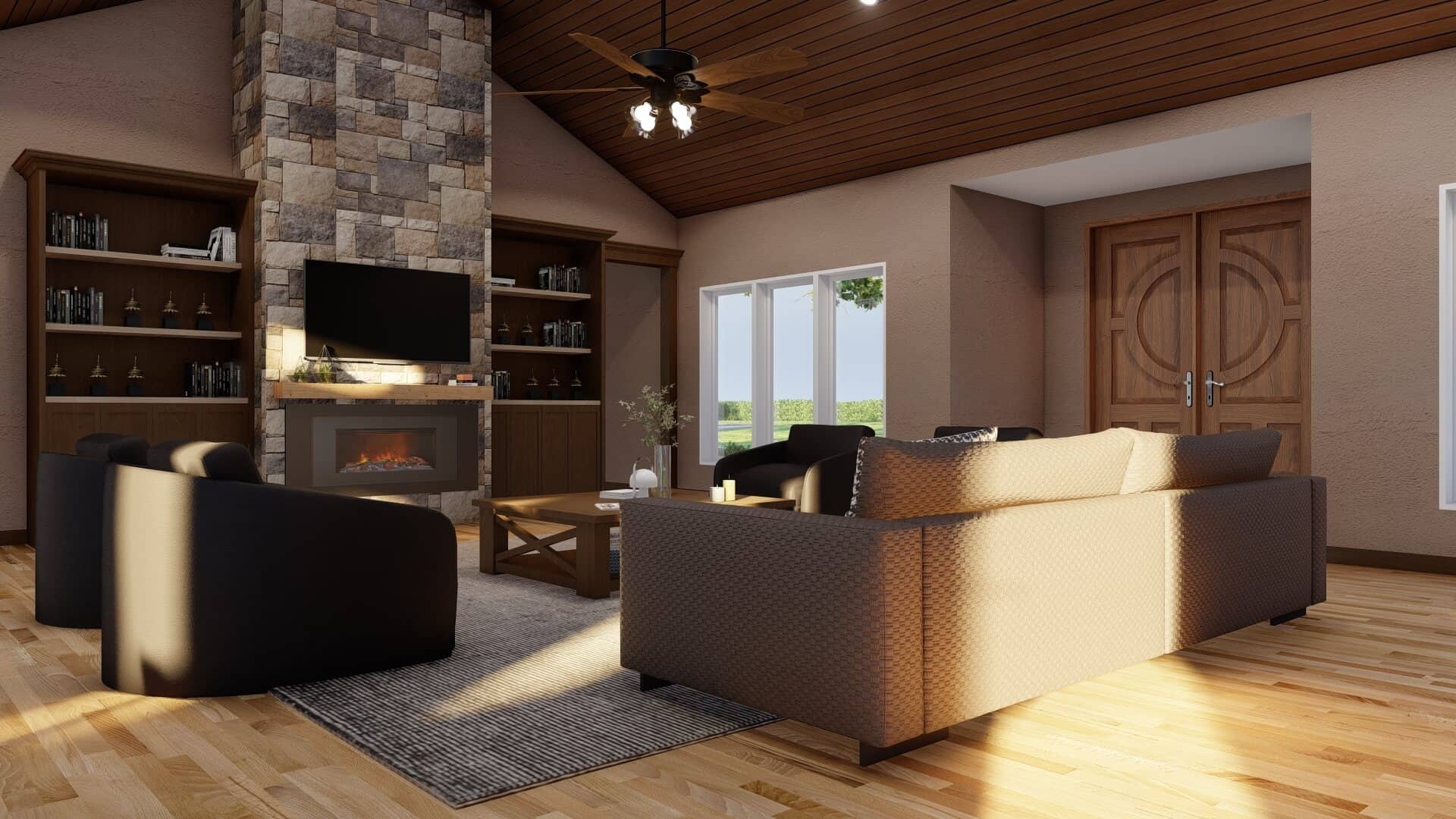 Great Room of this 4-Bedroom,3638 Sq Ft Plan -193-1283