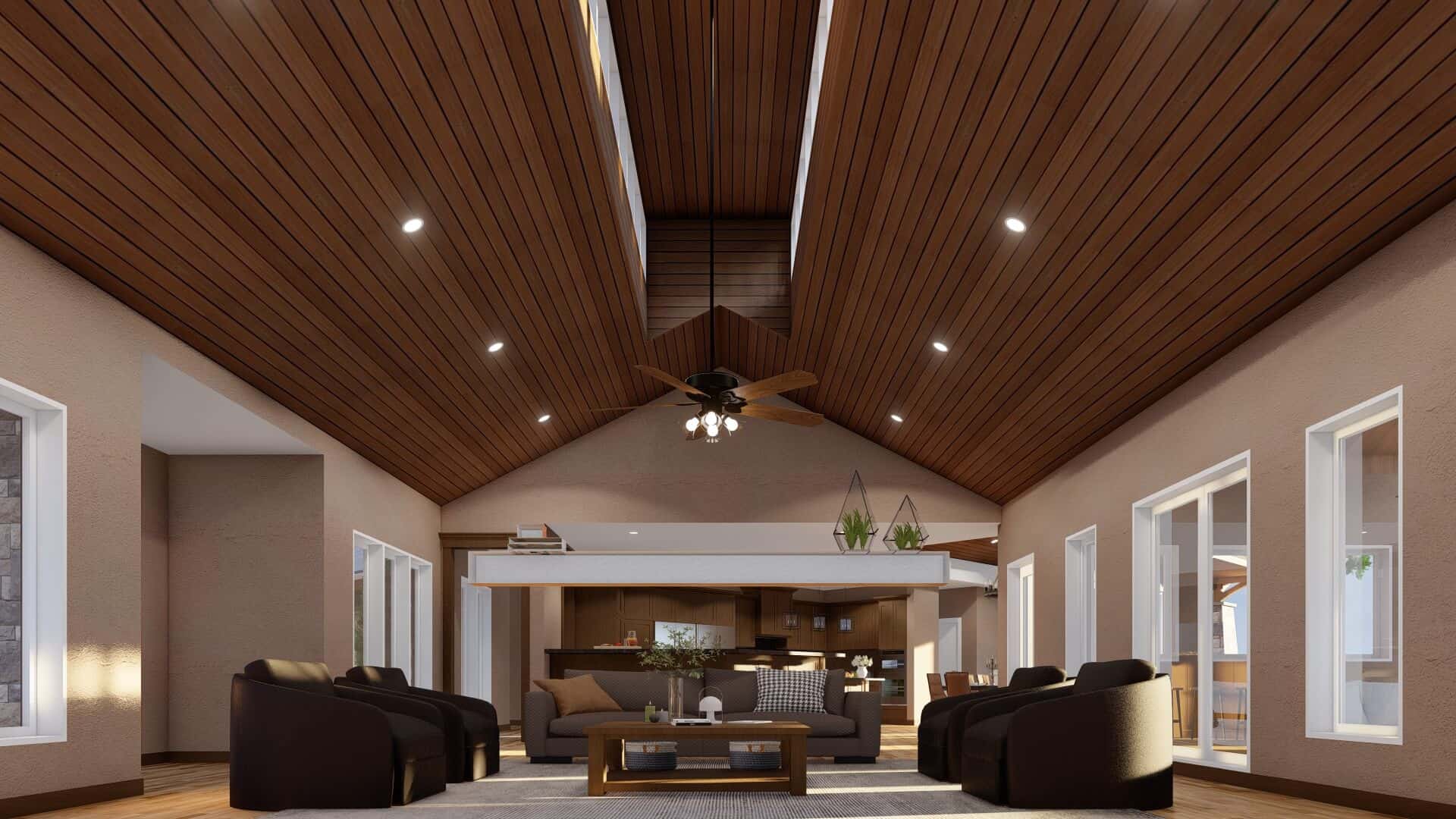 Great Room: Ceiling of this 4-Bedroom,3638 Sq Ft Plan -193-1283