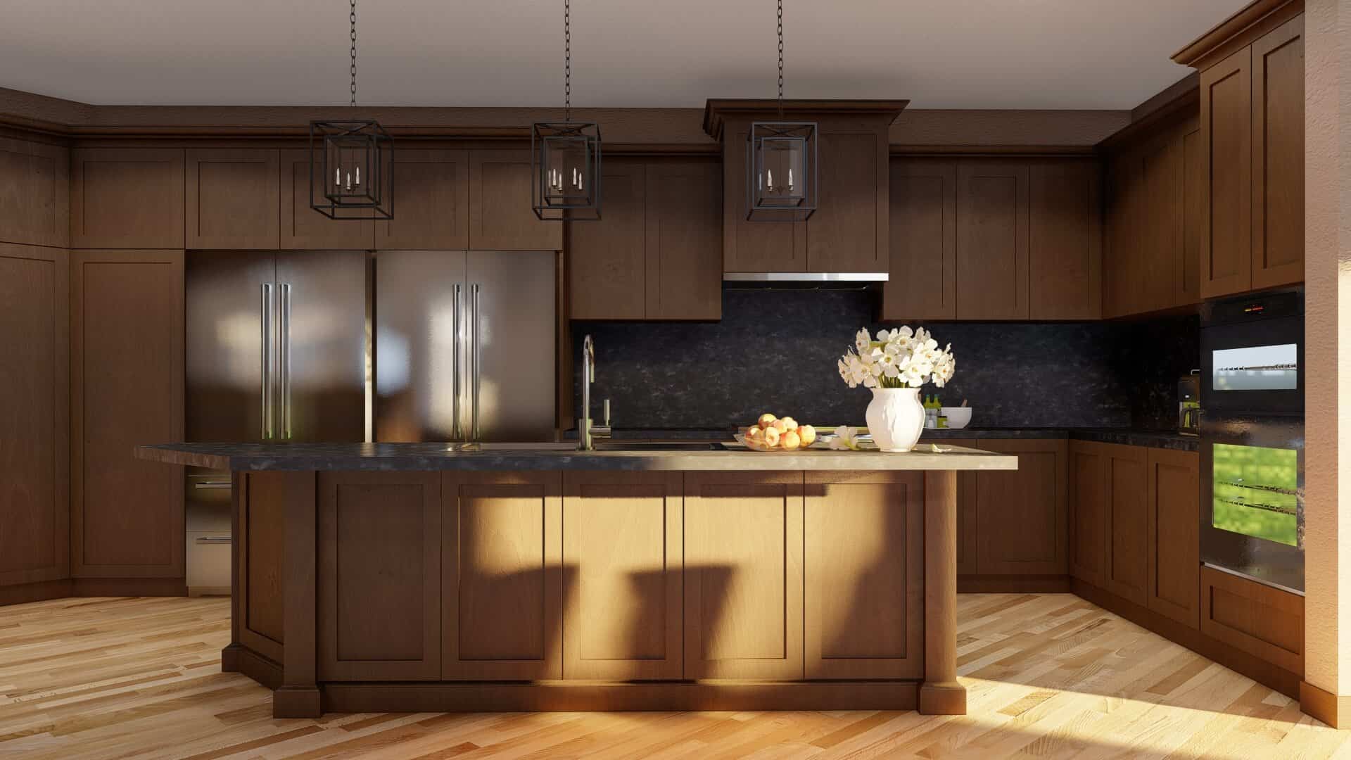 Kitchen: Kitchen Island of this 4-Bedroom,3638 Sq Ft Plan -193-1283