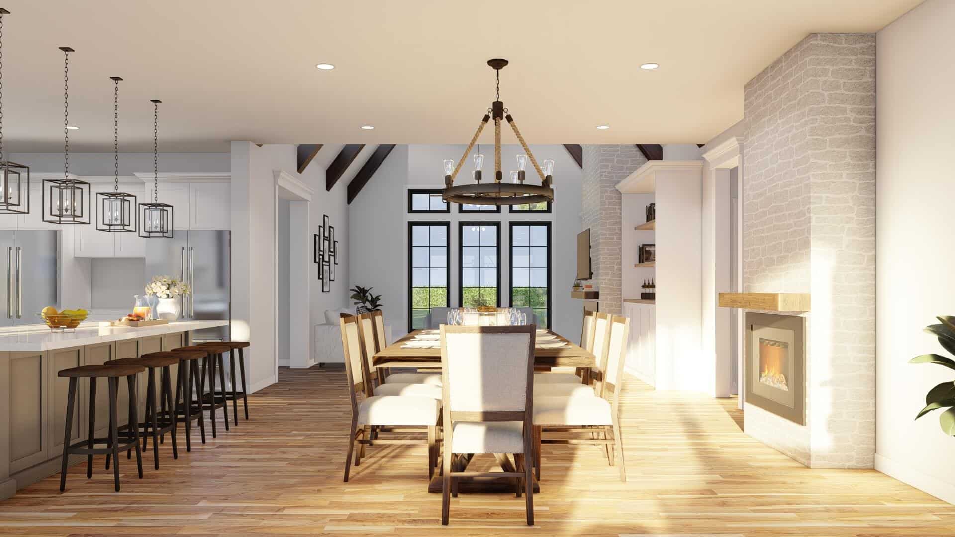 Dining Room of this 4-Bedroom,3264 Sq Ft Plan -193-1285