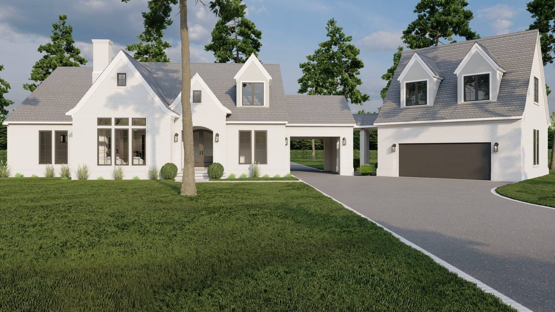 Front View of this 4-Bedroom,3264 Sq Ft Plan -193-1285