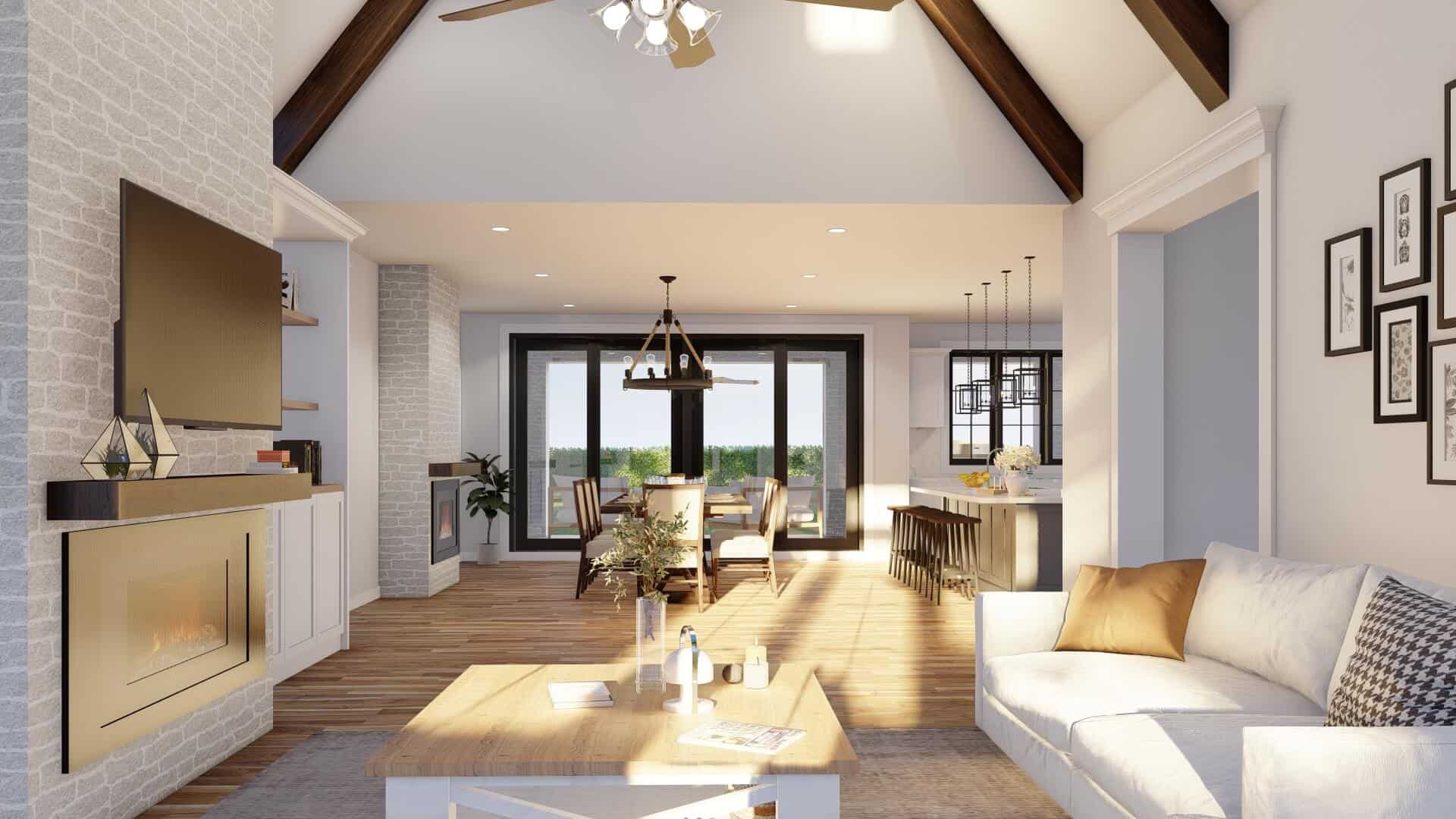 Great Room of this 4-Bedroom,3264 Sq Ft Plan -193-1285