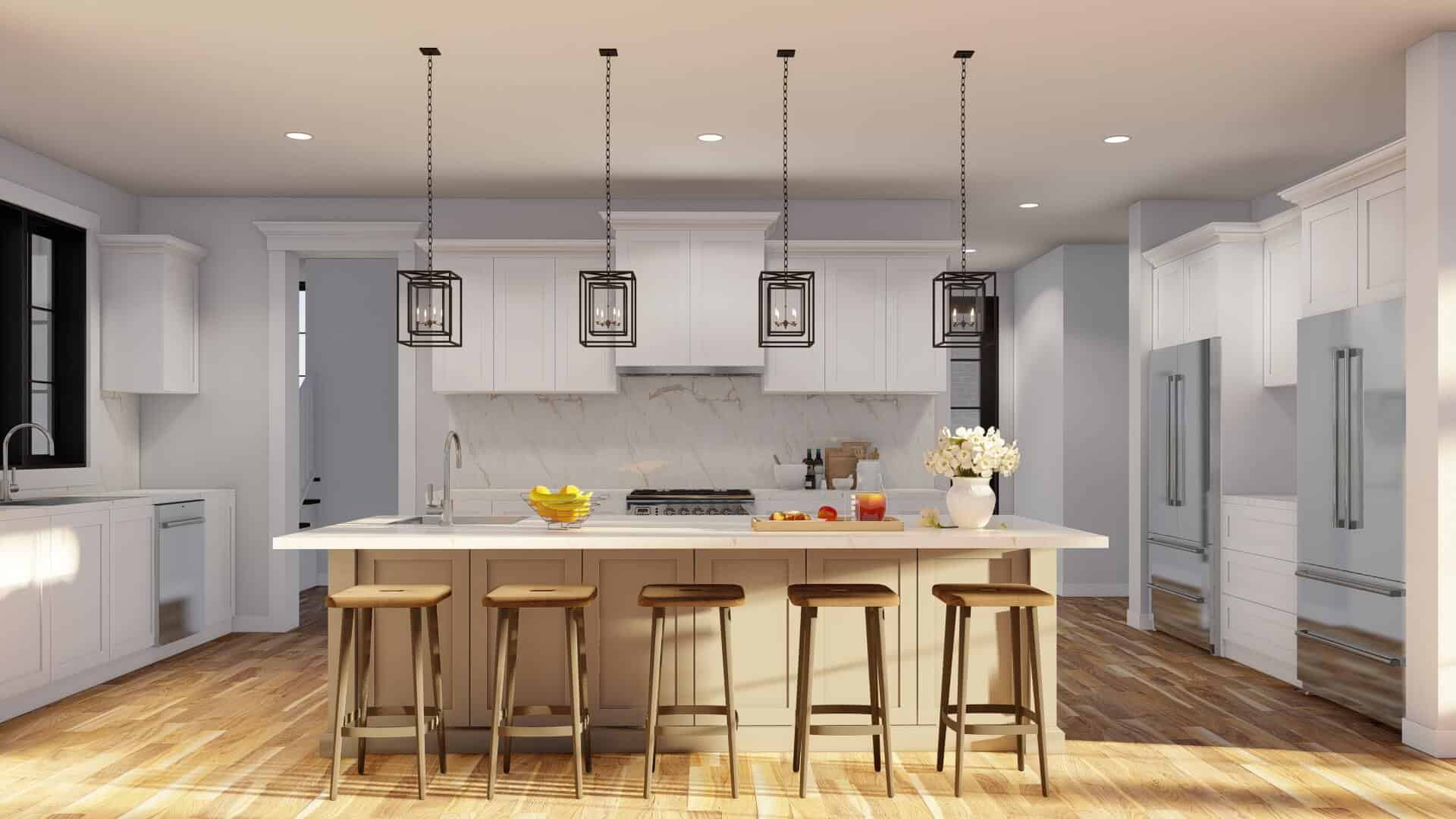 Kitchen: Kitchen Island of this 4-Bedroom,3264 Sq Ft Plan -193-1285