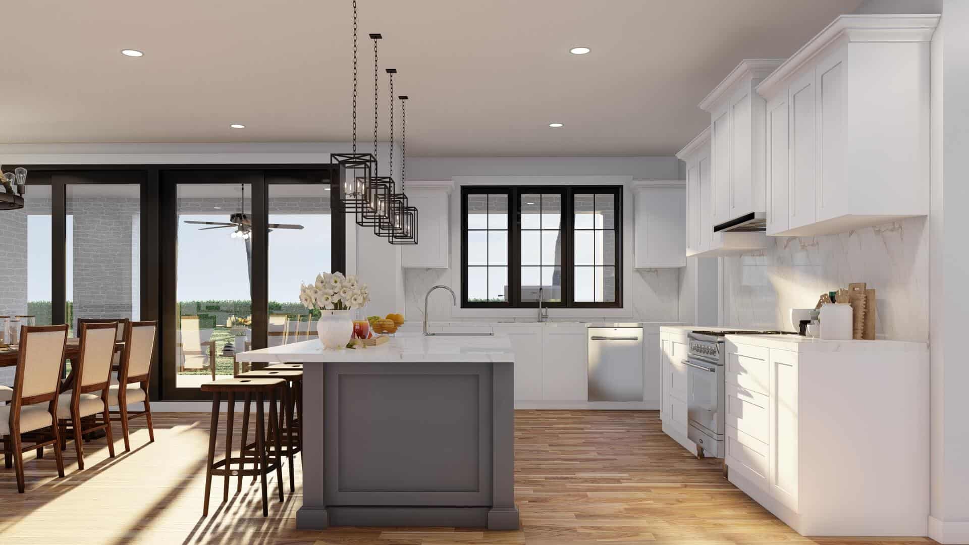 Kitchen: Kitchen Island of this 4-Bedroom,3264 Sq Ft Plan -193-1285
