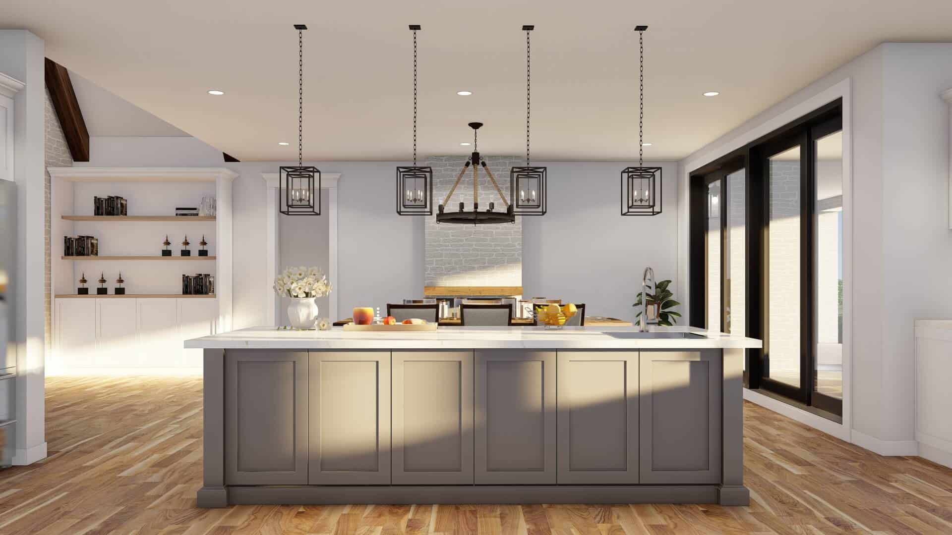 Kitchen: Kitchen Island of this 4-Bedroom,3264 Sq Ft Plan -193-1285