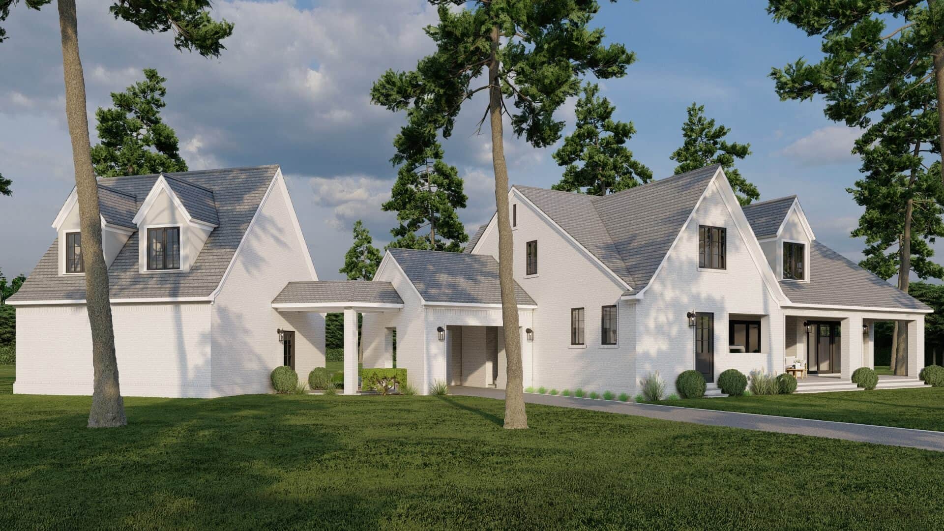 Rear View of this 4-Bedroom,3264 Sq Ft Plan -193-1285
