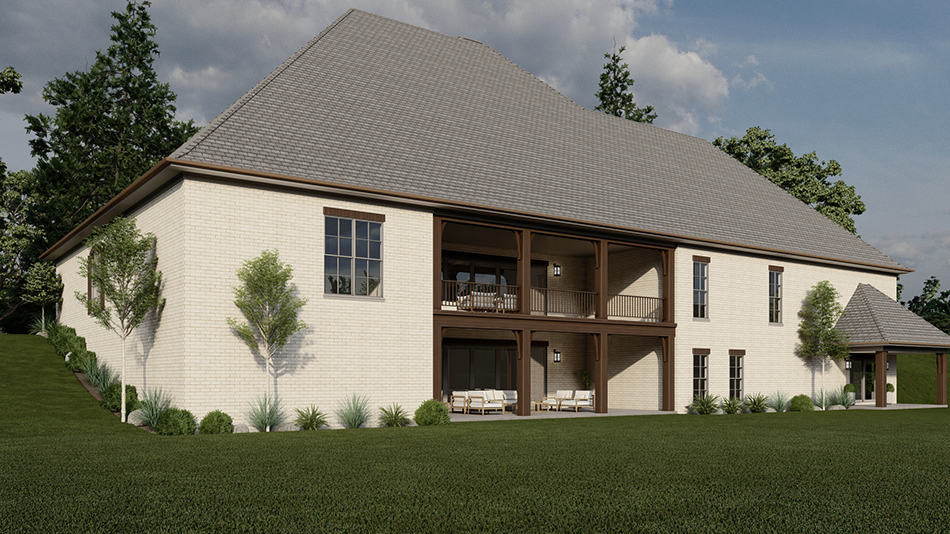 Rear View of this 6-Bedroom,8769 Sq Ft Plan -193-1291