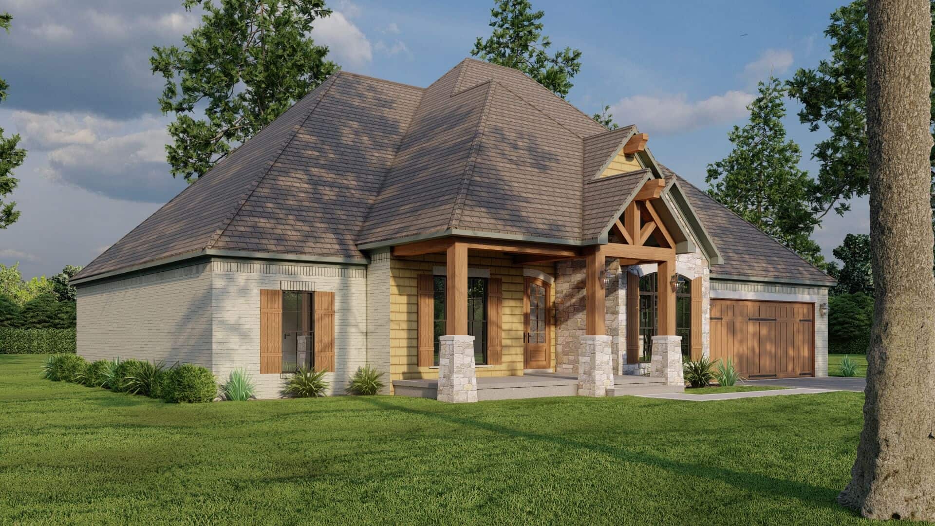 Left Side View of this 4-Bedroom,2380 Sq Ft Plan -193-1293