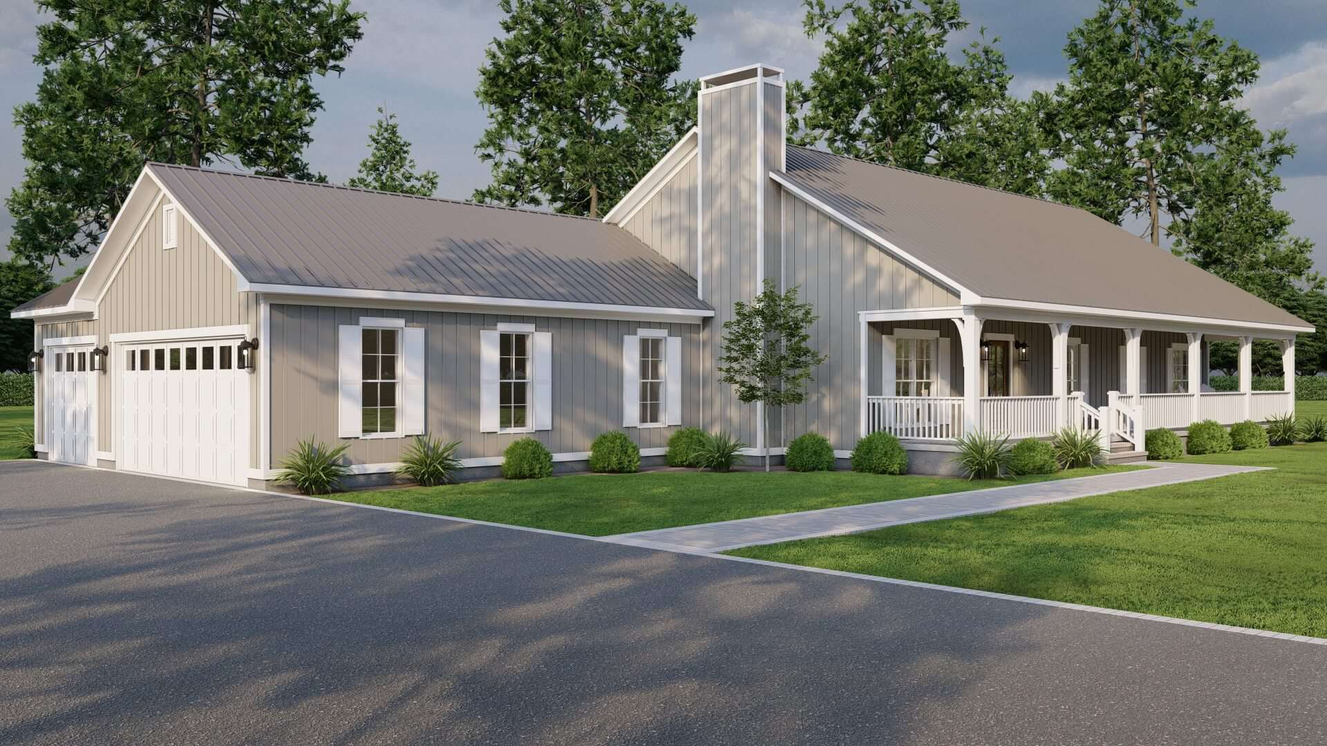 Left Side View of this 3-Bedroom,2313 Sq Ft Plan -193-1295
