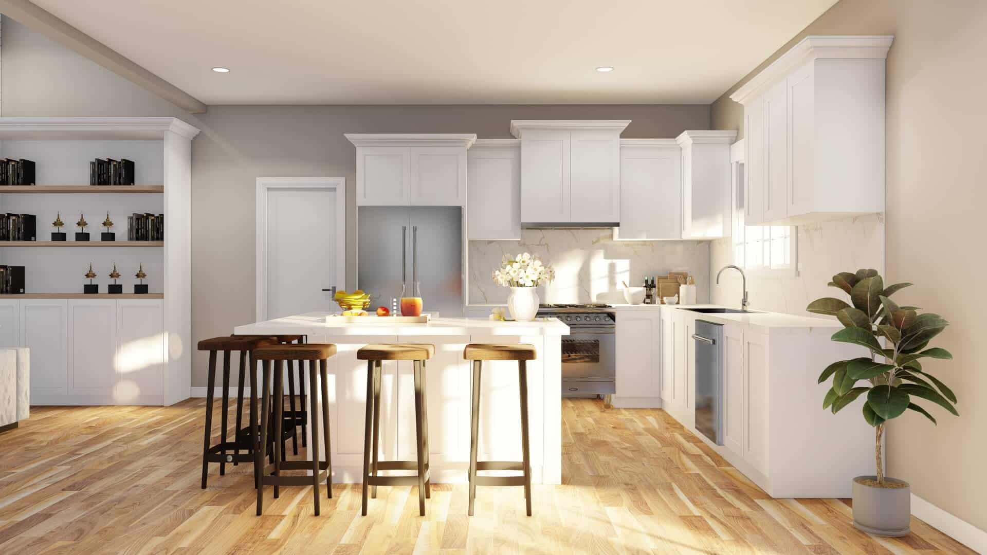 Kitchen: Kitchen Island of this 3-Bedroom,2313 Sq Ft Plan -193-1295