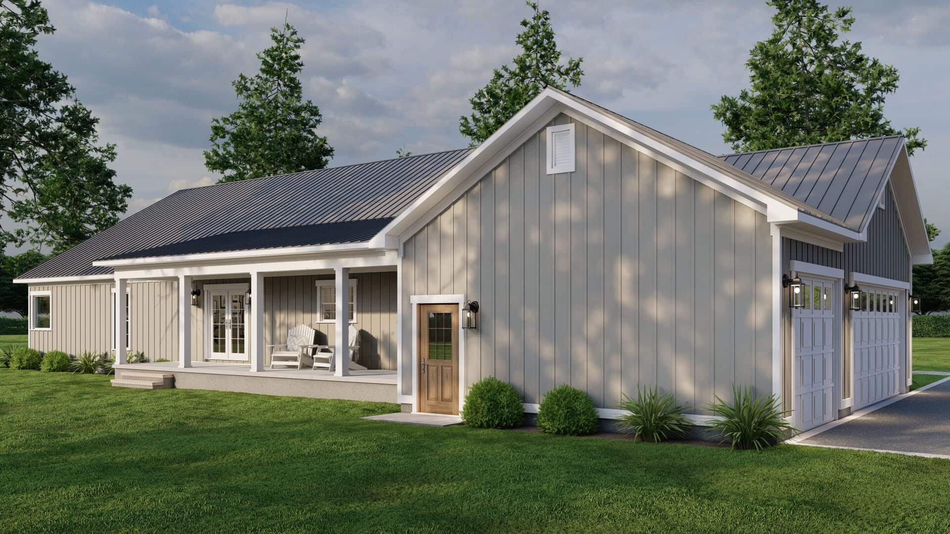 Rear View of this 3-Bedroom,2313 Sq Ft Plan -193-1295