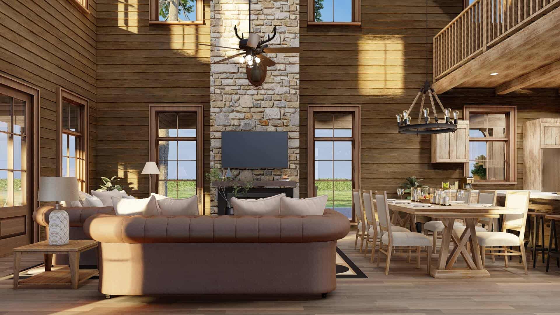 Great Room of this 4-Bedroom,3723 Sq Ft Plan -193-1296