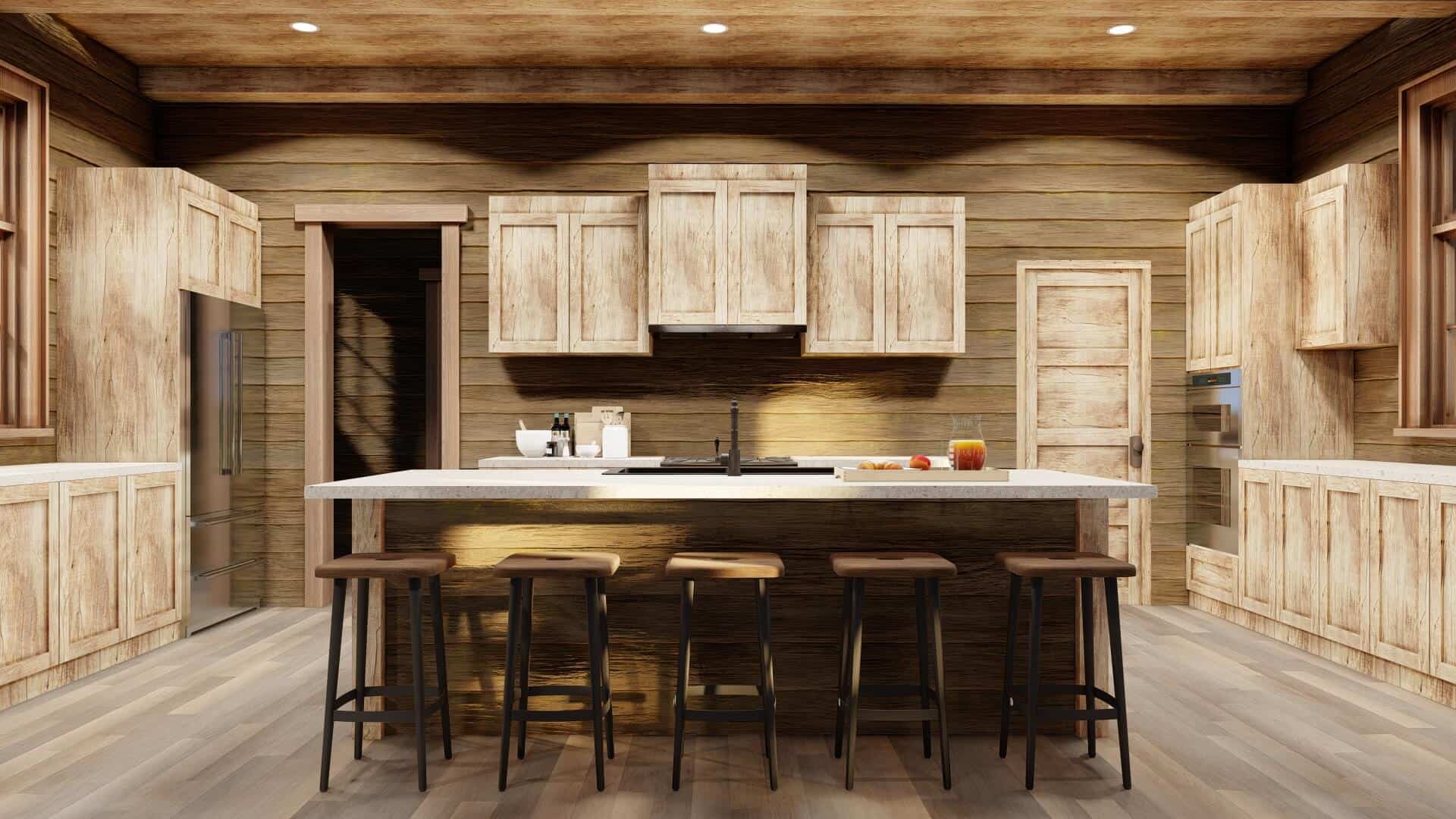 Kitchen: Kitchen Island of this 4-Bedroom,3723 Sq Ft Plan -193-1296