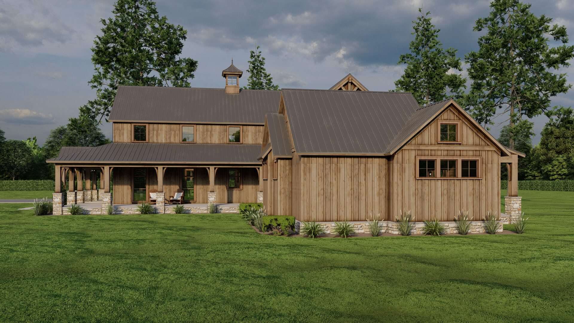 Right Side View of this 4-Bedroom,3723 Sq Ft Plan -193-1296