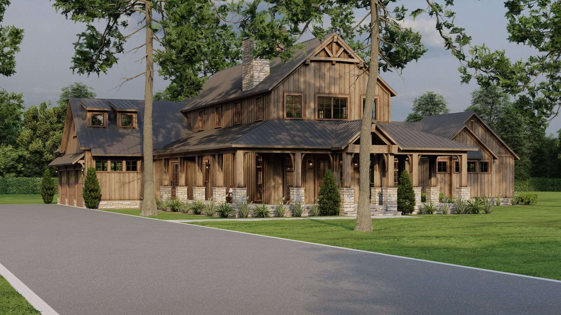 Left Side View of this 4-Bedroom,3723 Sq Ft Plan -193-1296