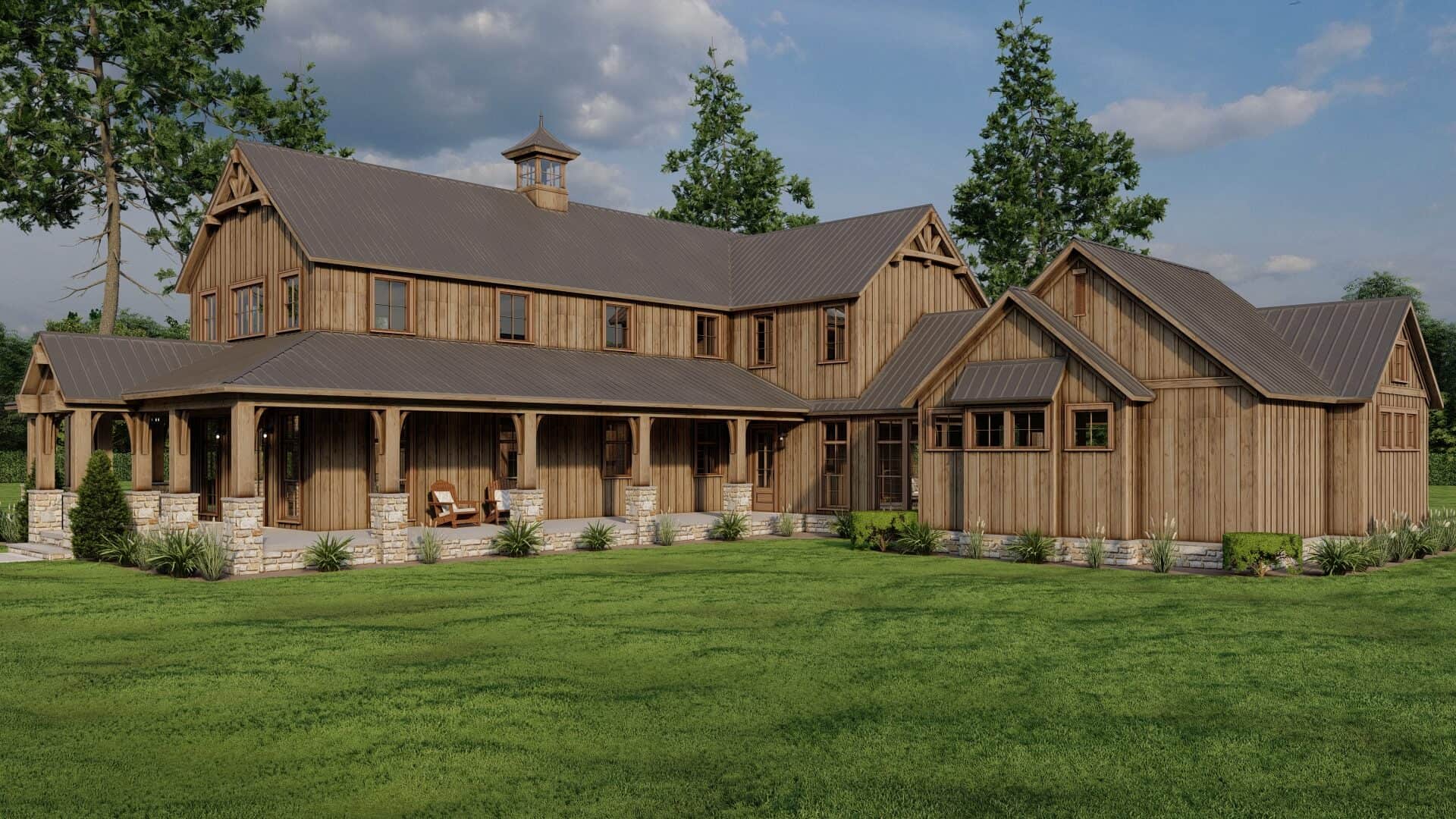 Right Side View of this 4-Bedroom,3723 Sq Ft Plan -193-1296