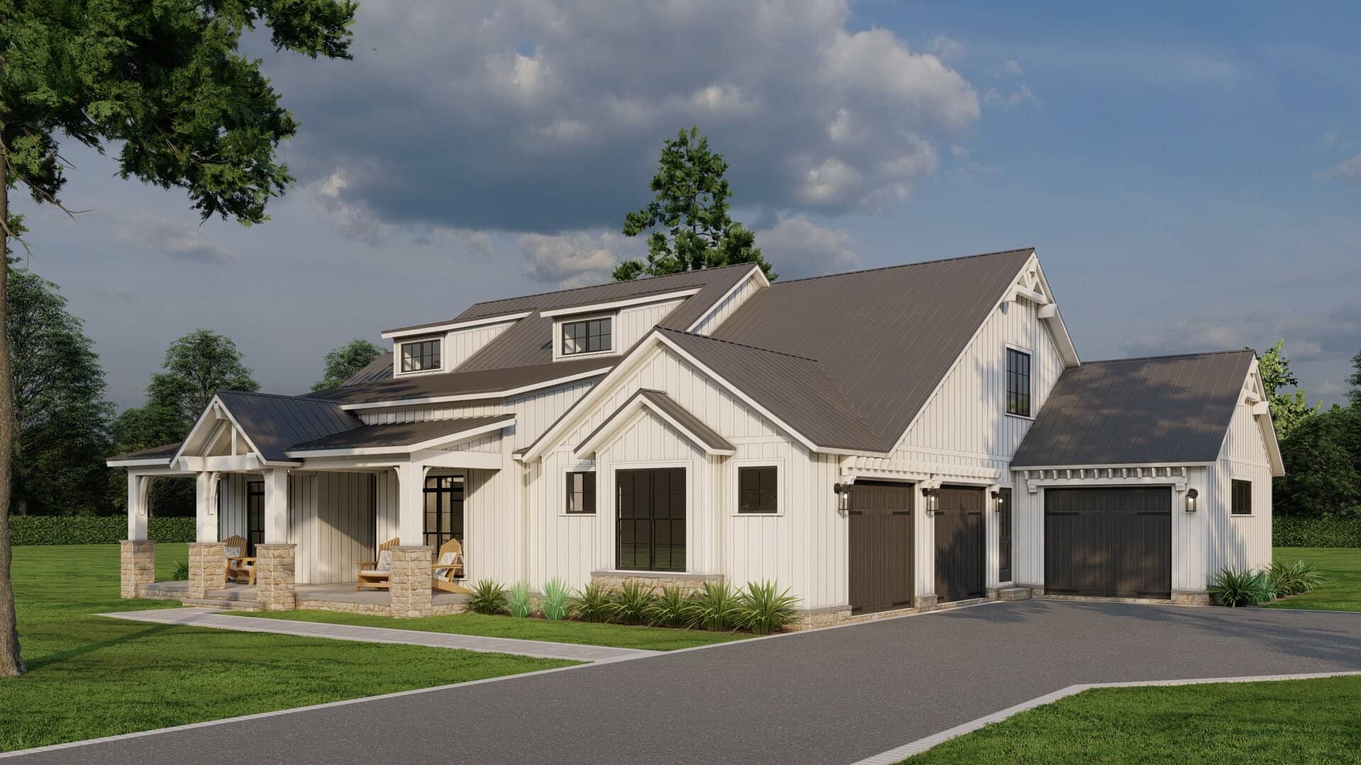 Right Side View of this 4-Bedroom,2679 Sq Ft Plan -193-1297