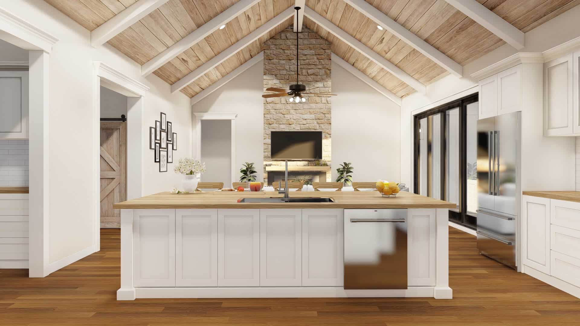 Kitchen: Kitchen Island of this 4-Bedroom,2679 Sq Ft Plan -193-1297