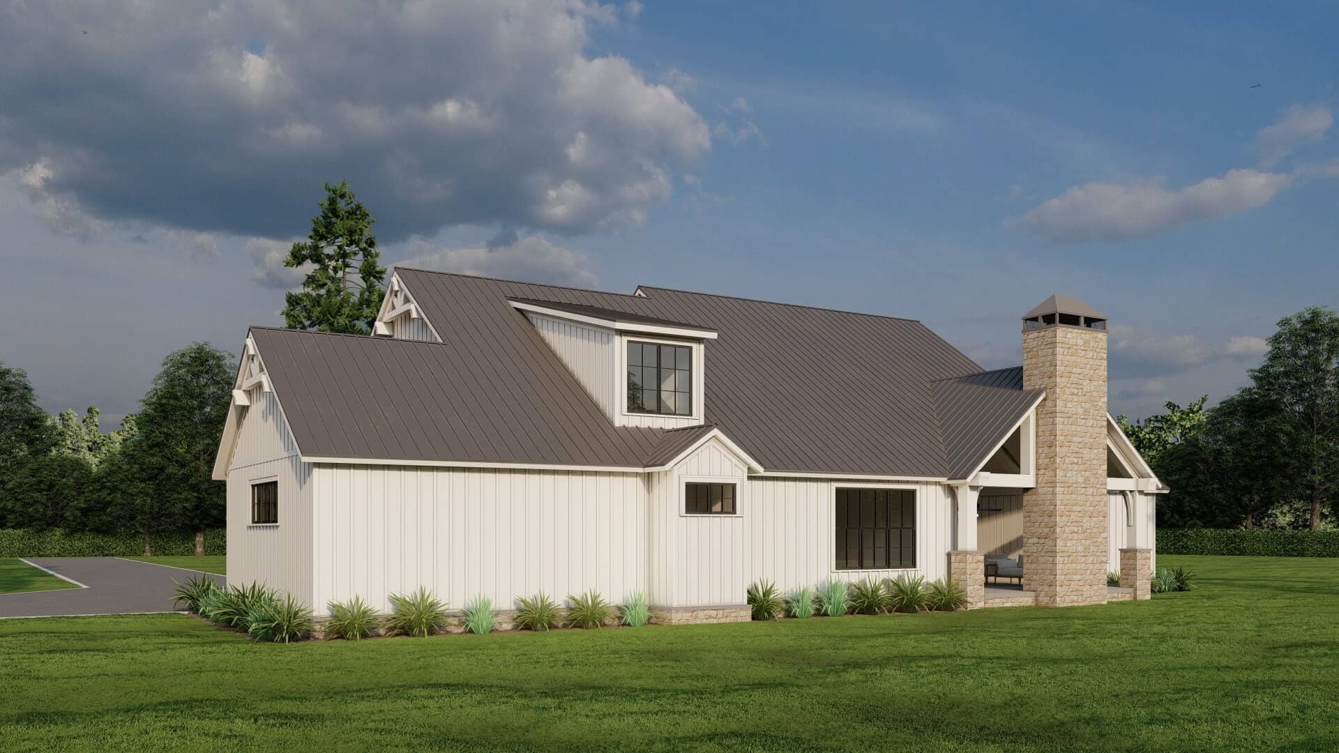Rear View of this 4-Bedroom,2679 Sq Ft Plan -193-1297