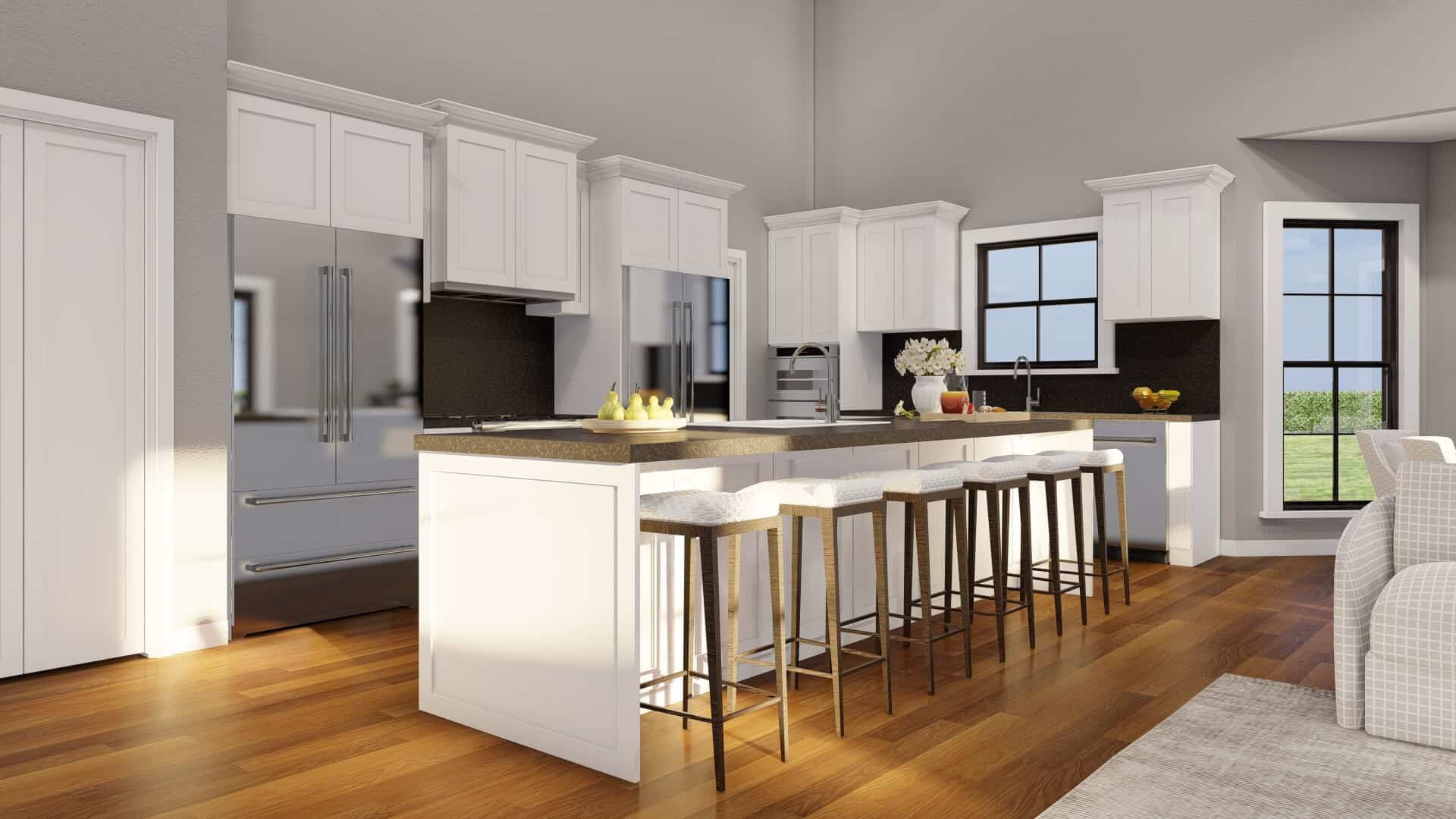 Kitchen: Kitchen Island of this 3-Bedroom,2165 Sq Ft Plan -193-1298