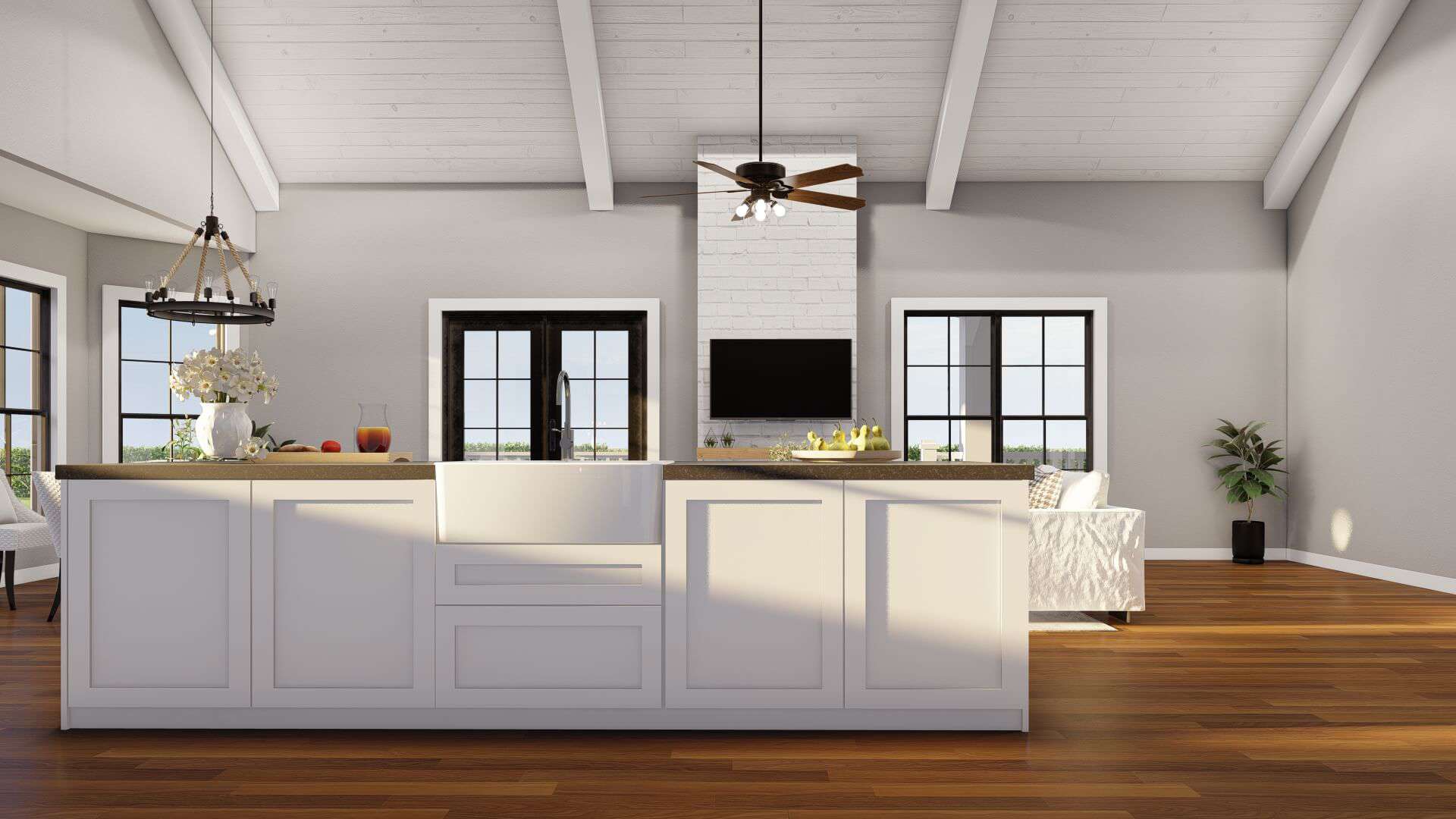 Kitchen: Kitchen Island of this 3-Bedroom,2165 Sq Ft Plan -193-1298