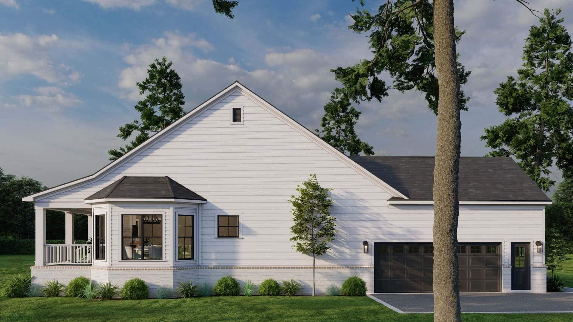 Left Side View of this 3-Bedroom,2165 Sq Ft Plan -193-1298
