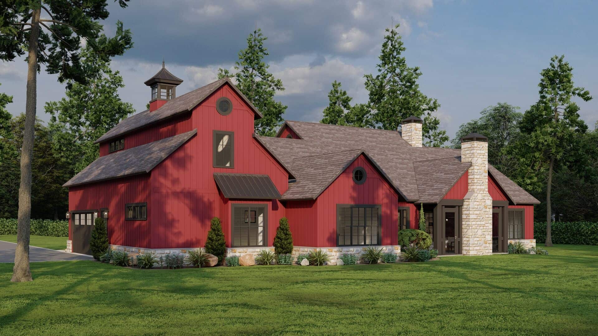 Rear View of this 4-Bedroom,2683 Sq Ft Plan -193-1299