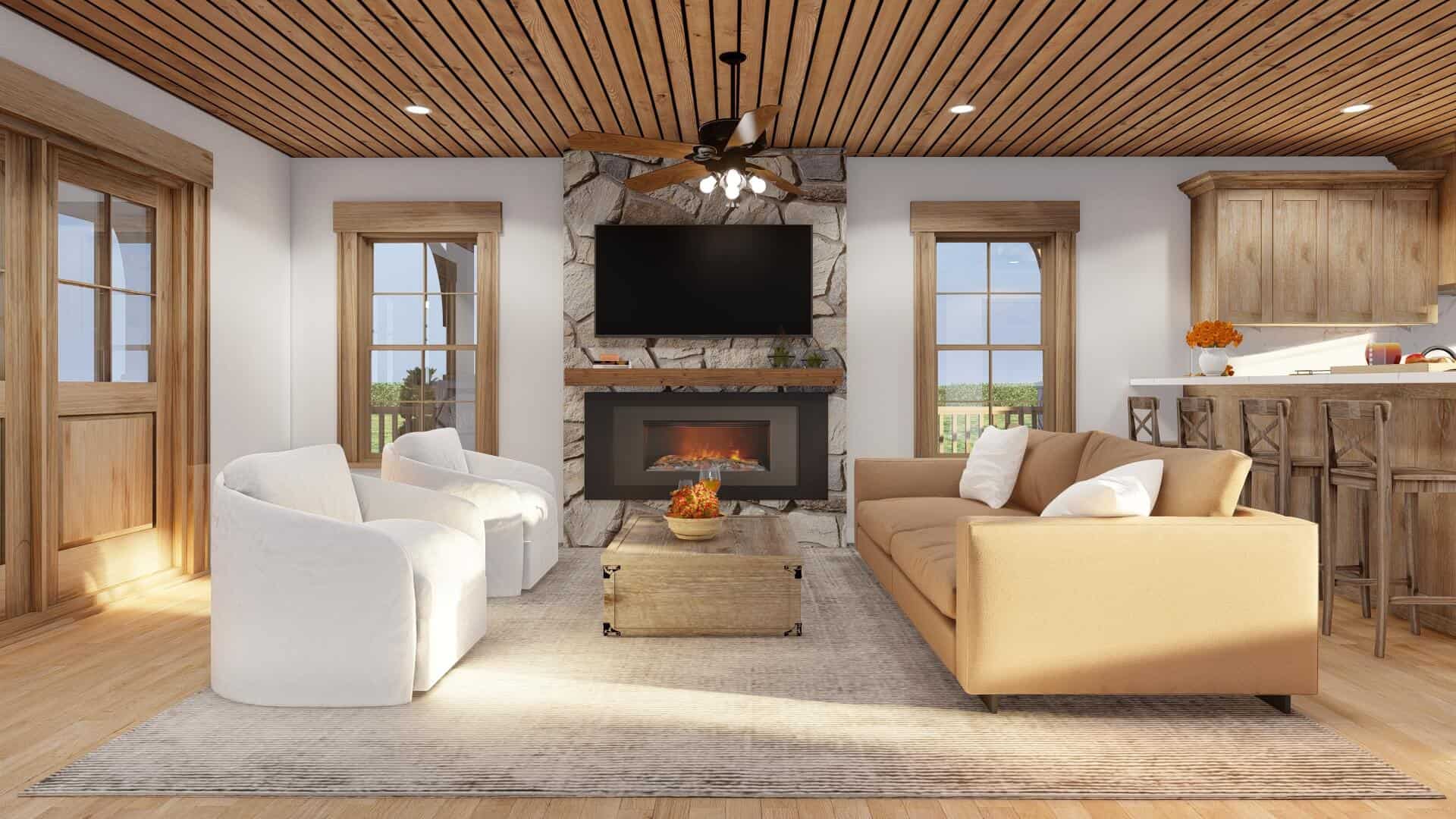Home Office: Den of this 3-Bedroom,1660 Sq Ft Plan -193-1300