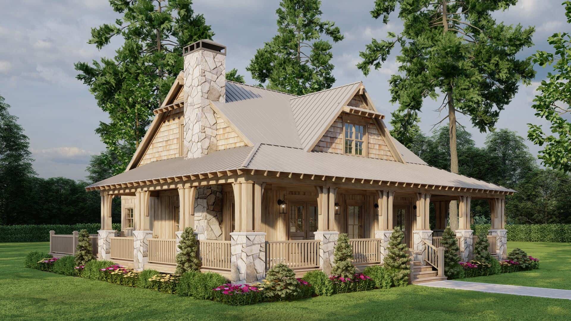 Left Side View of this 3-Bedroom,1660 Sq Ft Plan -193-1300