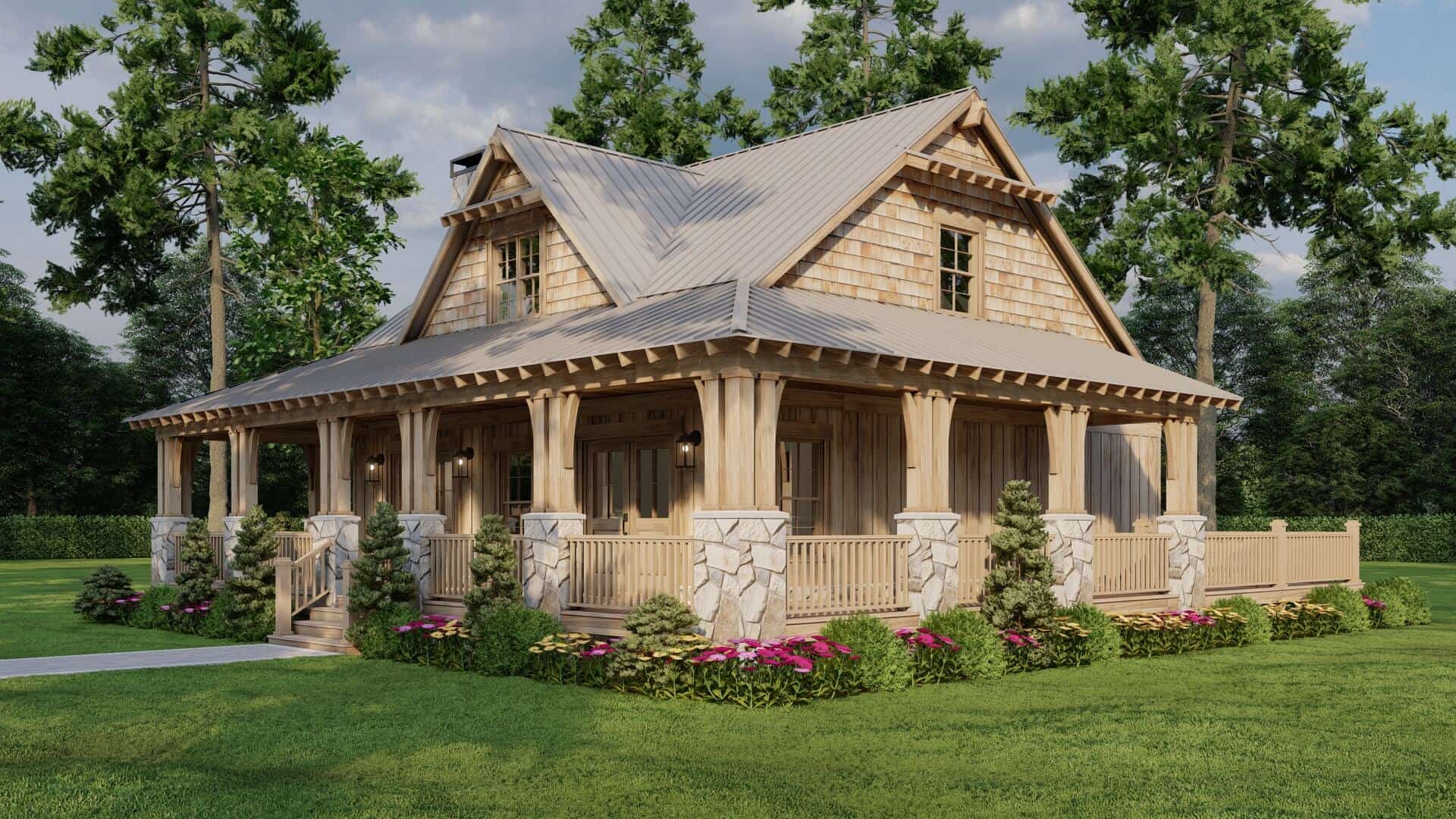 Right Side View of this 3-Bedroom,1660 Sq Ft Plan -193-1300