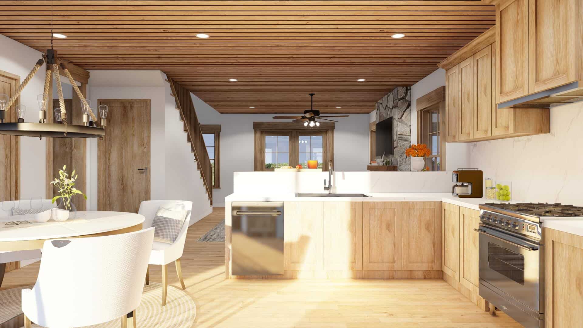 Kitchen of this 3-Bedroom,1660 Sq Ft Plan -193-1300