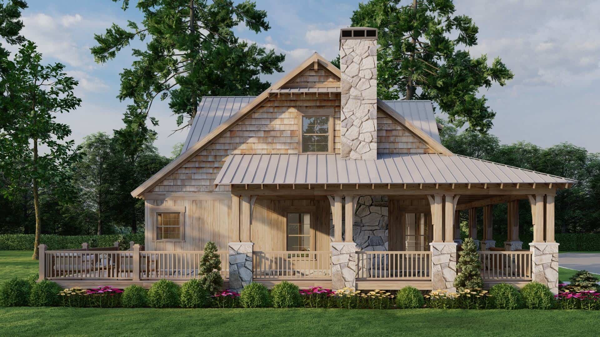 Left Side View of this 3-Bedroom,1660 Sq Ft Plan -193-1300