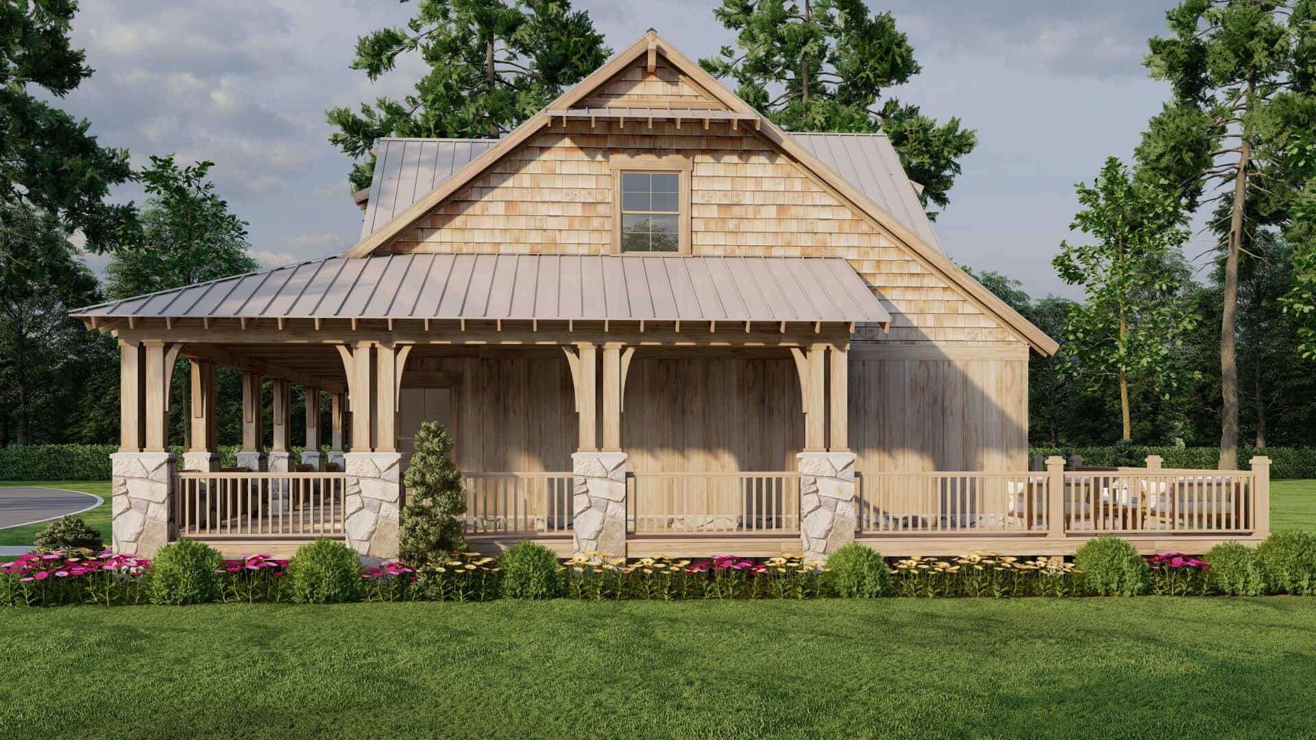 Right Side View of this 3-Bedroom,1660 Sq Ft Plan -193-1300