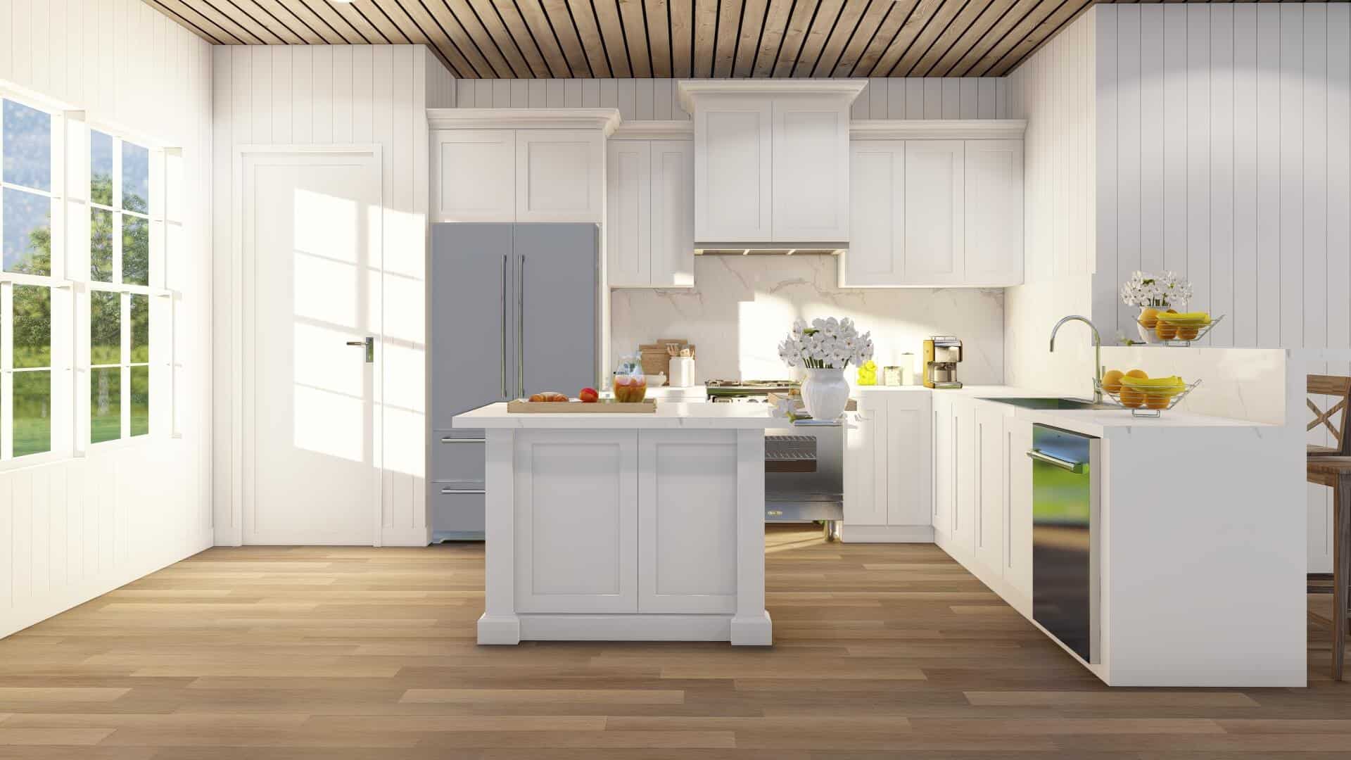 Kitchen: Breakfast Bar of this 1-Bedroom,1371 Sq Ft Plan -193-1301
