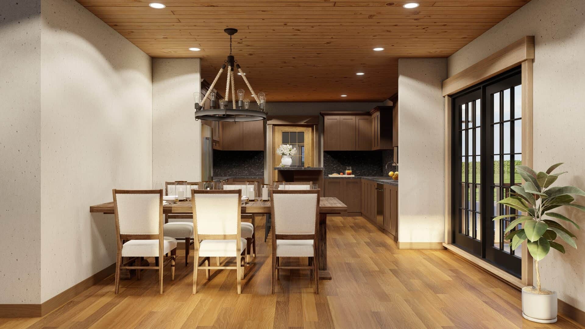 Dining Room of this 2-Bedroom,1805 Sq Ft Plan -193-1302