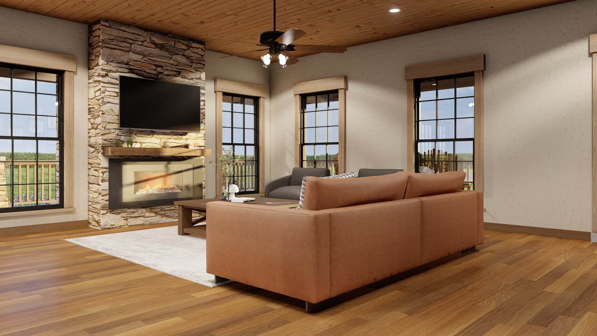 Great Room of this 2-Bedroom,1805 Sq Ft Plan -193-1302
