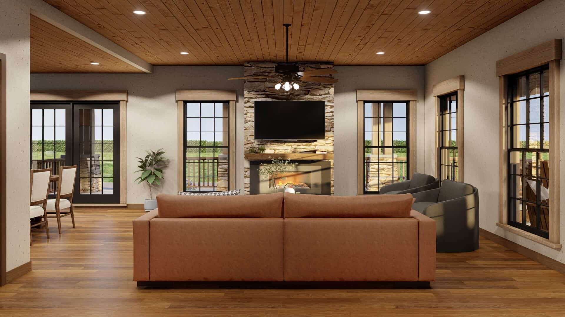 Great Room of this 2-Bedroom,1805 Sq Ft Plan -193-1302