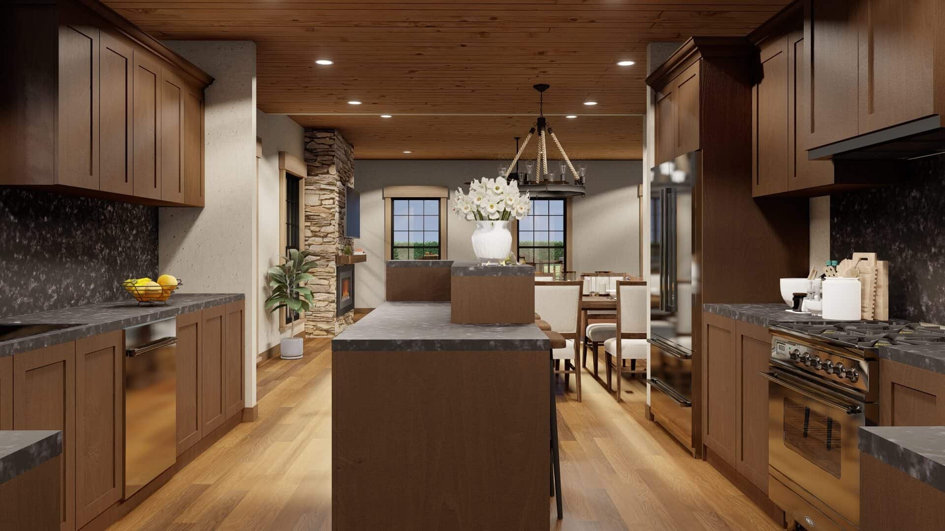 Kitchen: Kitchen Island of this 2-Bedroom,1805 Sq Ft Plan -193-1302