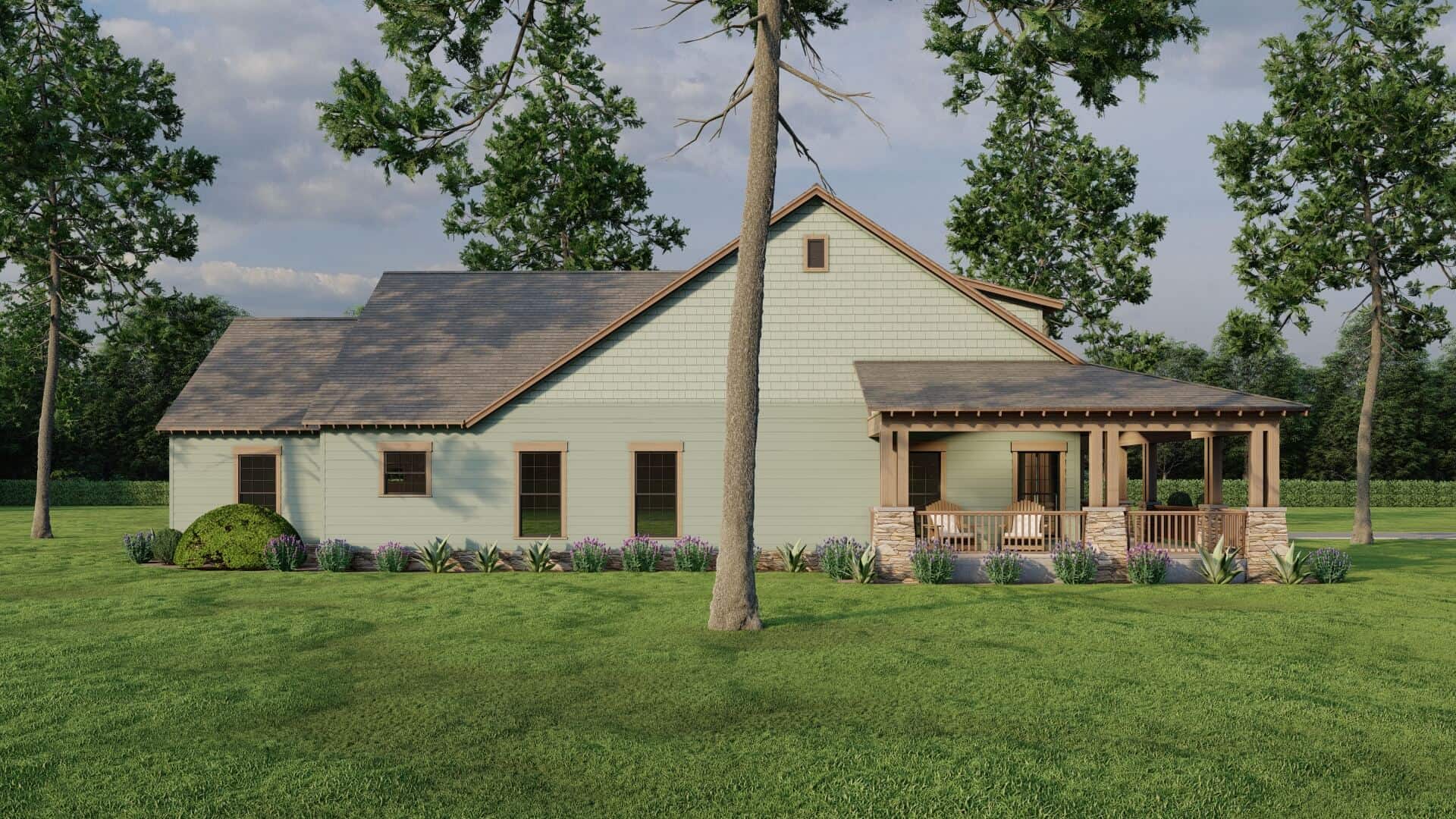Left Side View of this 2-Bedroom,1805 Sq Ft Plan -193-1302