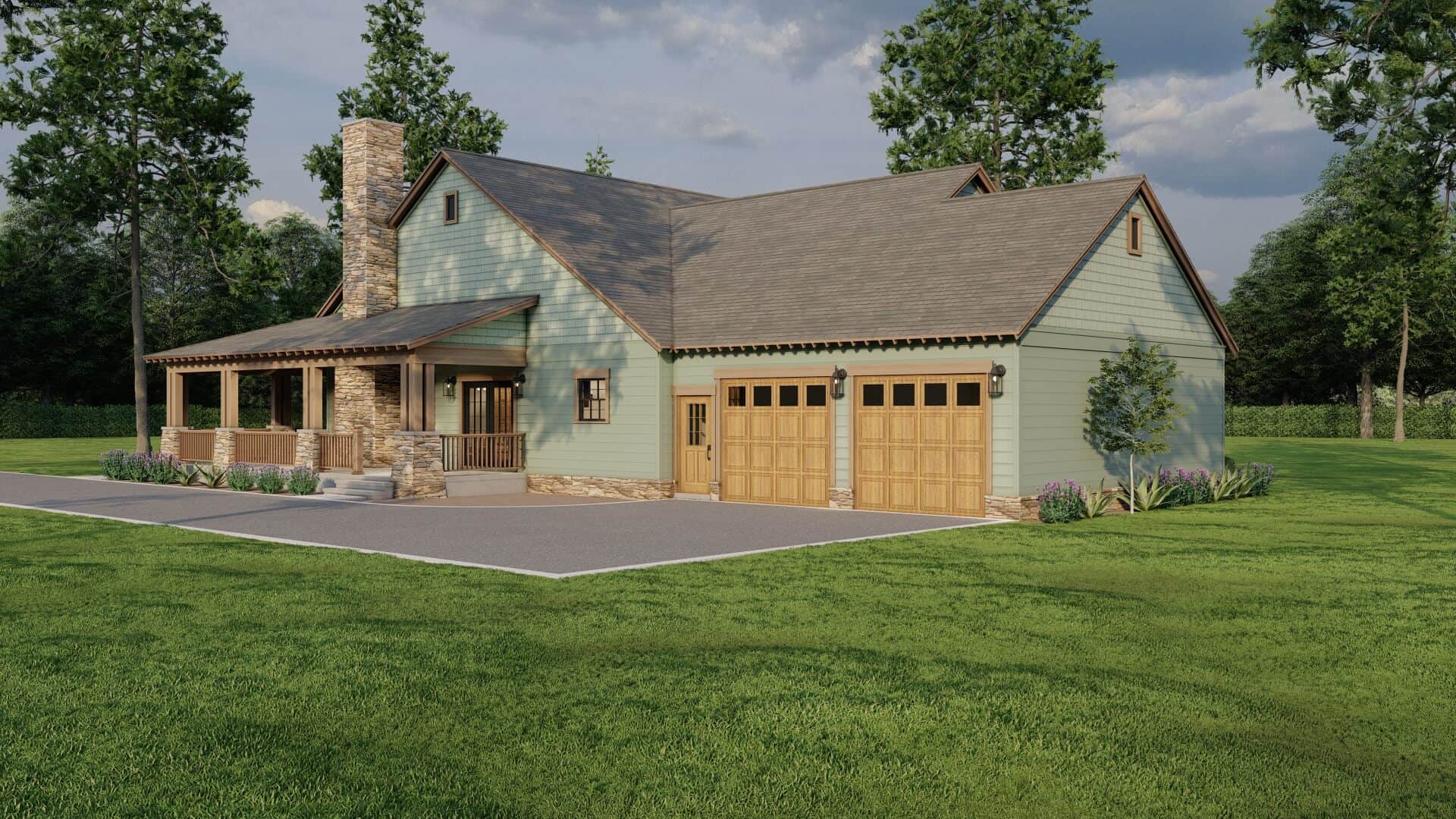 Rear View of this 2-Bedroom,1805 Sq Ft Plan -193-1302
