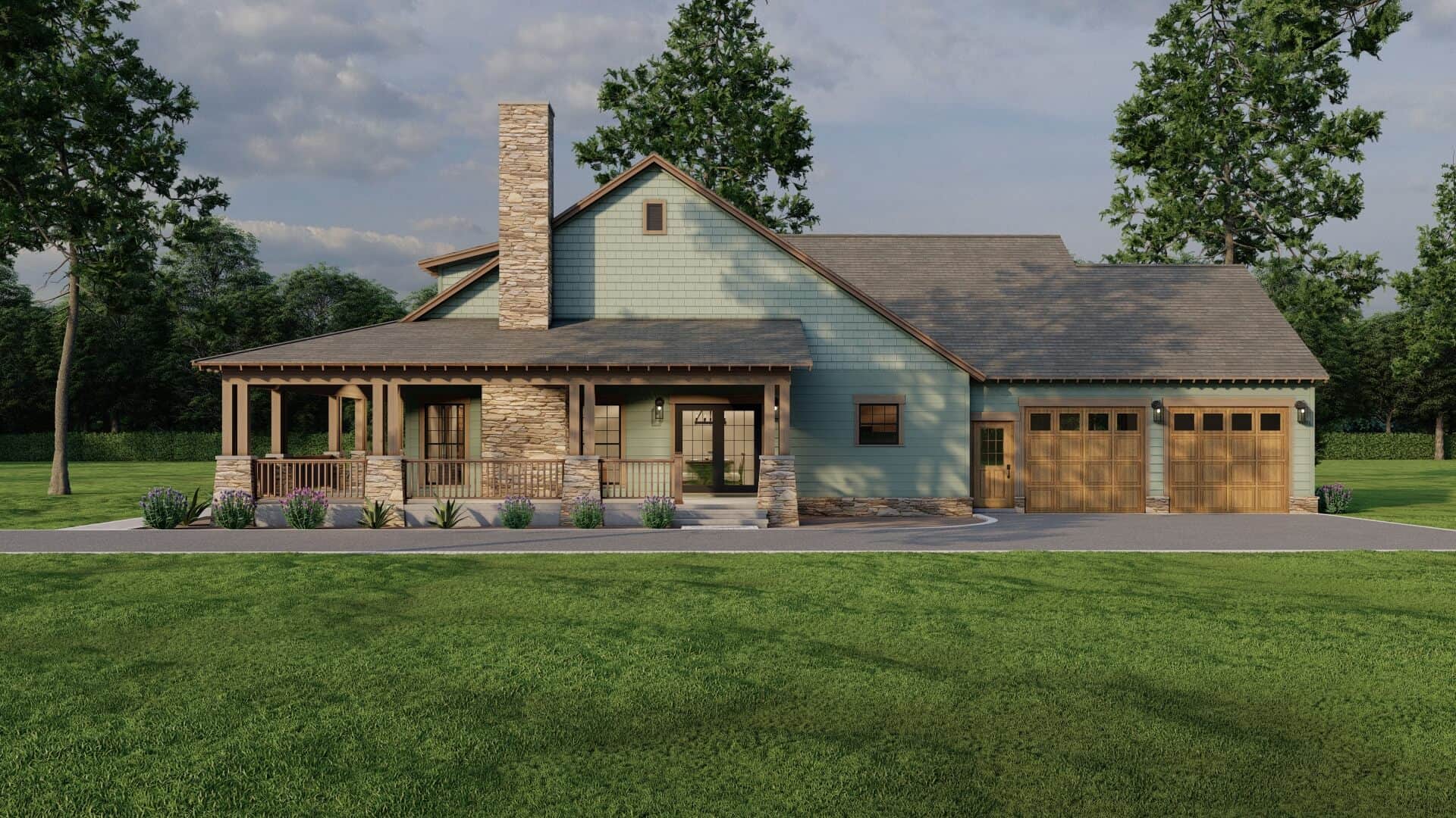 Right Side View of this 2-Bedroom,1805 Sq Ft Plan -193-1302