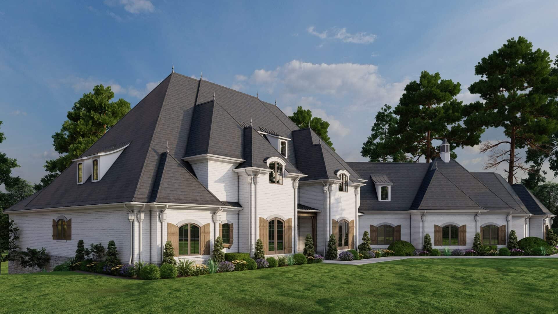 Left Side View of this 7-Bedroom,11715 Sq Ft Plan -193-1303