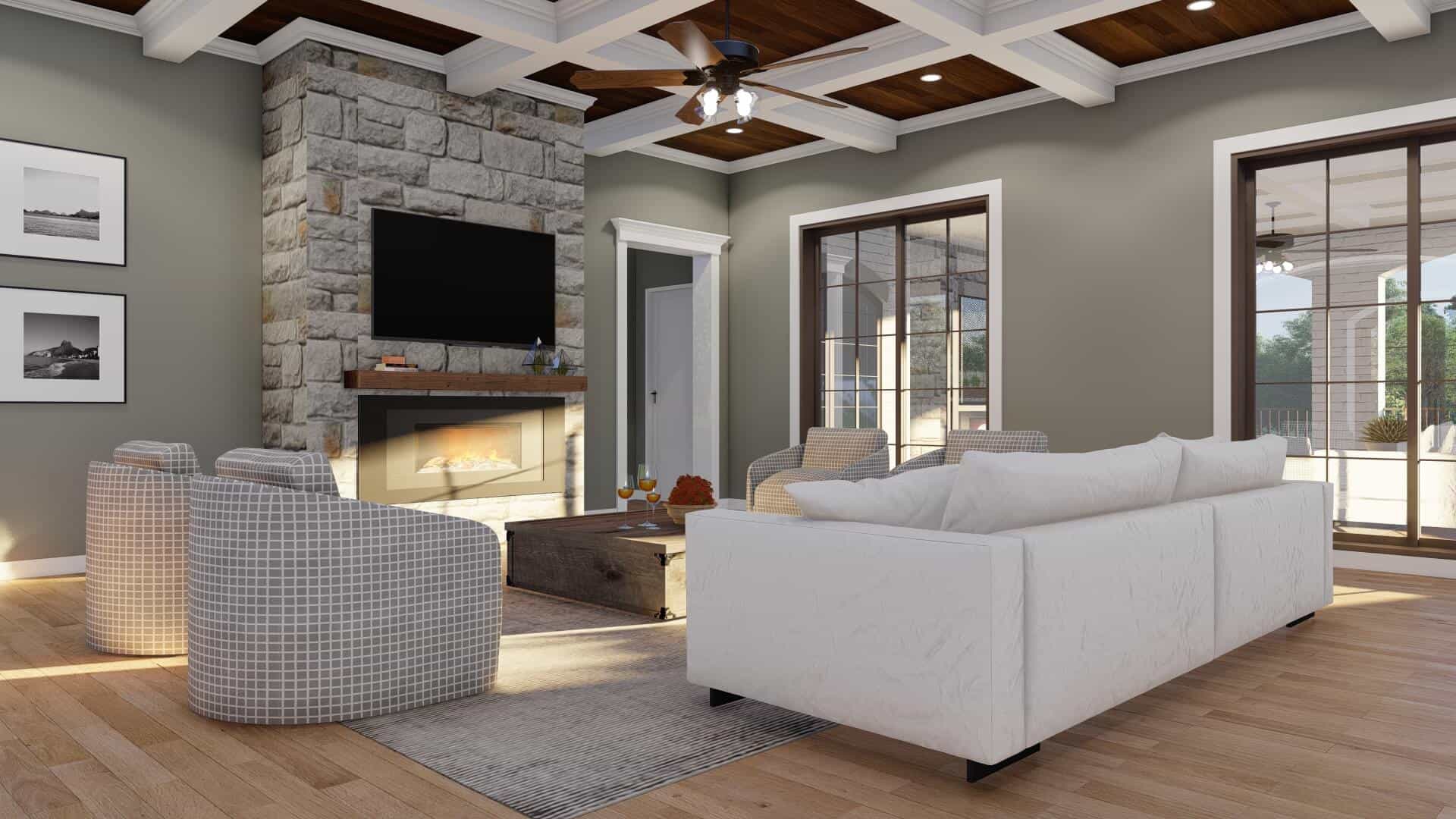 Great Room of this 7-Bedroom,11715 Sq Ft Plan -193-1303